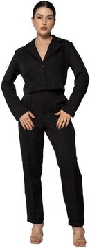 Conjunto Terninho Feminino de Alfaiataria – Blazer com Botão + Calça Social | Look Elegante e Profissional | REF: CON-0046
