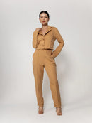 Conjunto Terninho Feminino de Alfaiataria – Blazer com Botão + Calça Social | Look Elegante e Profissional | REF: CON-0046