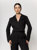 Conjunto Terninho Feminino de Alfaiataria – Blazer com Botão + Calça Social | Look Elegante e Profissional | REF: CON-0046