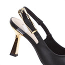 Sapato Feminino Scarpin Slingback Salto Fino Bebecê Elegante
