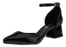 Scarpin Feminino Bico Fino Salto Salomé Saia E Blusa Moderno
