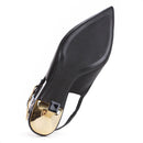 Sapato Feminino Scarpin Slingback Salto Fino Bebecê Elegante