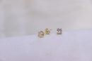Brinco + Colar Ponto De Luz Banhado A Ouro 18k (4140)