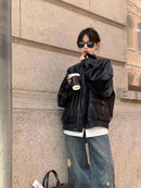 Jaqueta Feminina em Couro Genuino - Premium Style