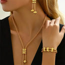 3 peças de conjunto de joias para festa noturna de mulheres com tema africano, incluindo colar, brincos e pulseira para casamentos e vestidos de dama de honra.