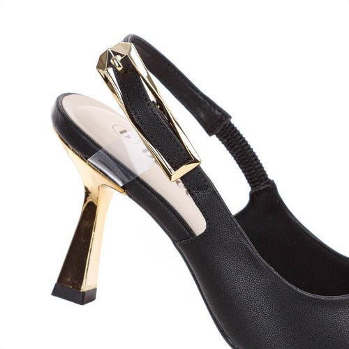 Sapato Feminino Scarpin Slingback Salto Fino Bebecê Elegante